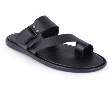 Leather Sandal for Men - Black
