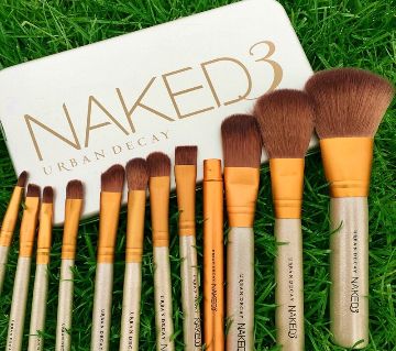 Naked Makeup Brushes Set 12 Pcs With Box Black Color China 
