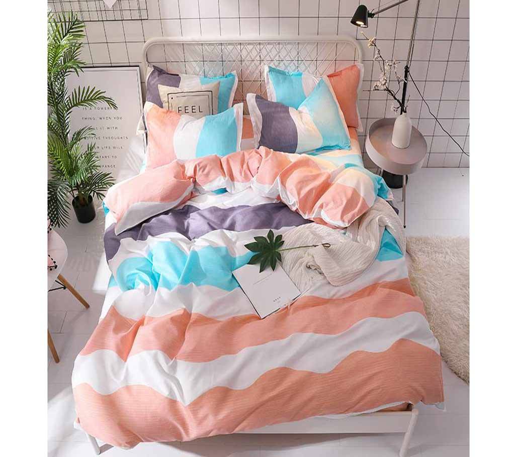 বেড শীট সেট 1 Bed Sheet 2 Pillow Cover 1 Comforter Cover বাংলাদেশ - 1043766