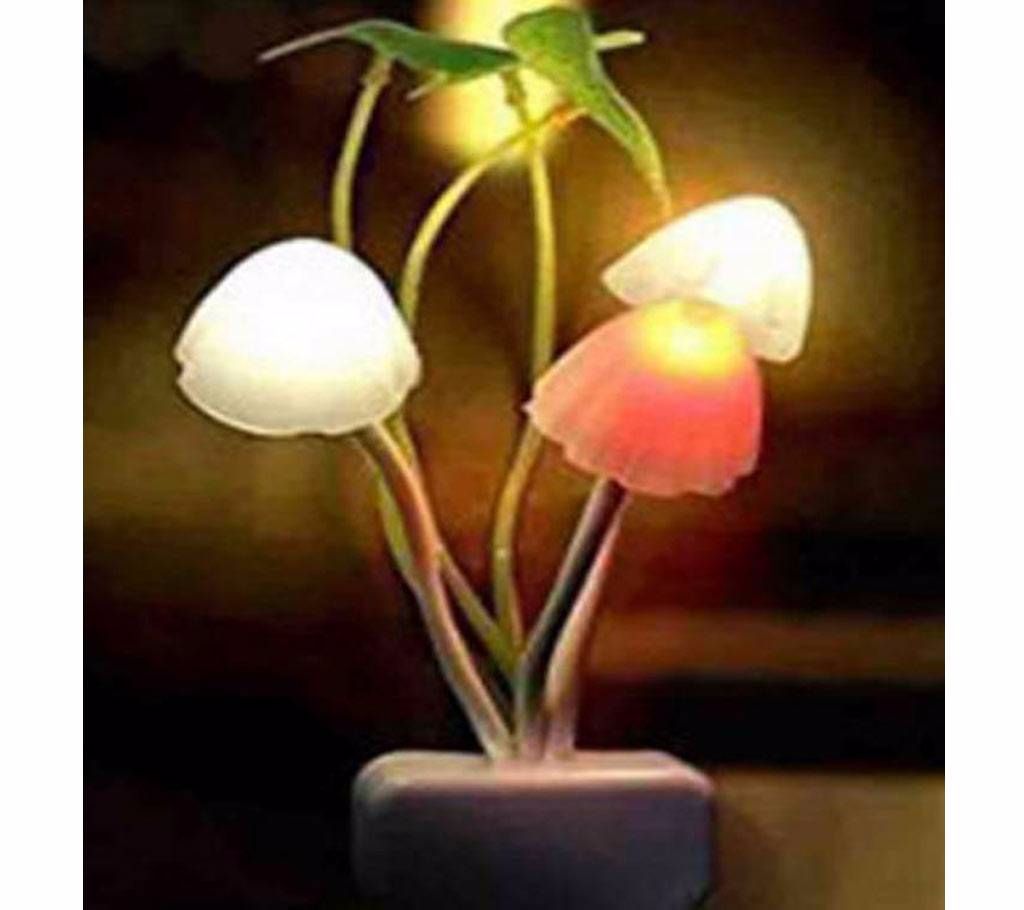 Ombre সেন্সর LED লোটাস লিফ ডেকোর মাশরুম নাইট লাইট বাংলাদেশ - 1096592
