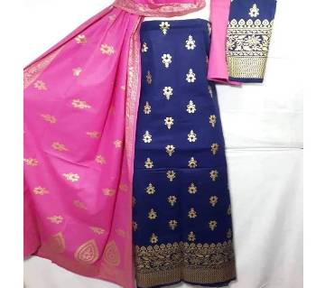 Unstitched Regular Design Pure Cotton Print Three-Piece