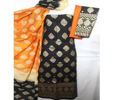 Unstitched Regular Design Pure Cotton Print Three-Piece