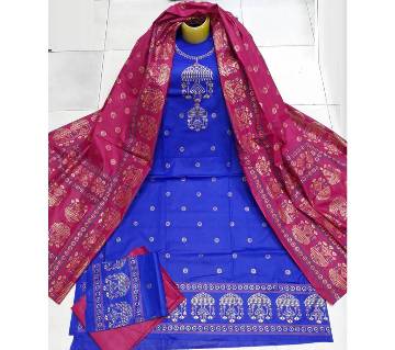 Unstitched Regular Design Pure Cotton Print Three-Piece