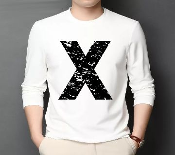 X Mens Full Sleeve Cotton T-shirt