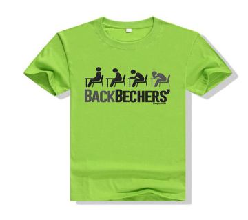 Backbenchers Menz Half Sleeve Cotton T-shirt - Green