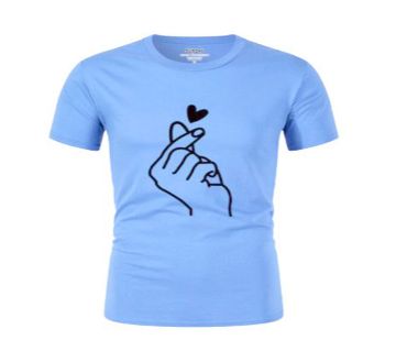 Love Menz Half Sleeve Cotton T-shirt - Blue