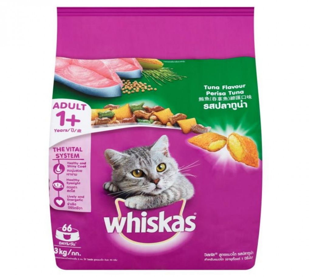 Whiskas Adult ক্যাট ফুড (Tuna Flavor) - 1.2 kg - Thailand বাংলাদেশ - 917881