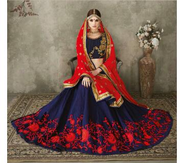 Unstitched Embroidery Georgette Lehenga (Copy)