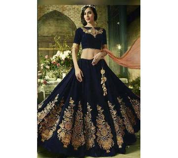 Unstitched Embroidery Georgette Lehenga (Copy)