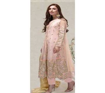 ORGANZA with Embroidery Unstitched Suit 