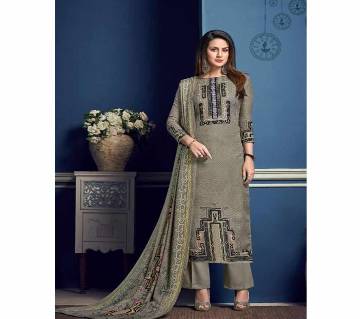 Pure Jam Silk Cotton with embroidery Unstitched Suit 