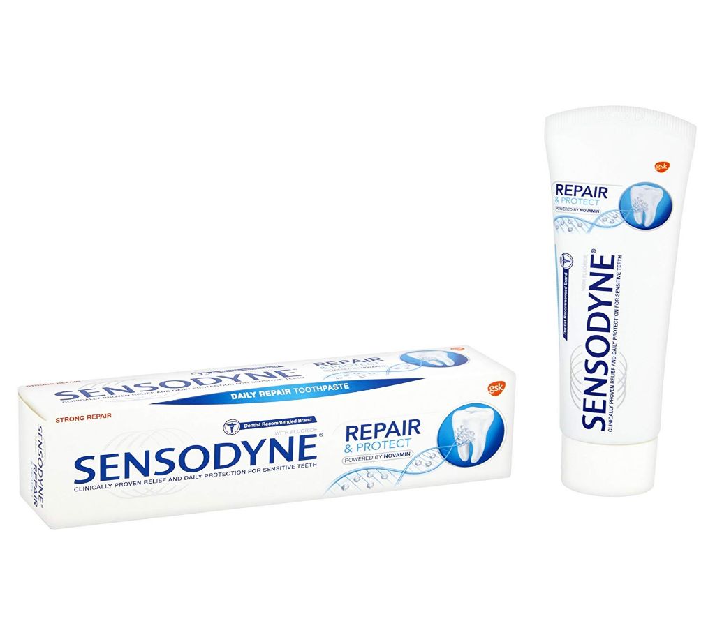Sensodyne Sensitive টুথপেস্ট, Repair and Protect Original, 75 ml - UK বাংলাদেশ - 904126