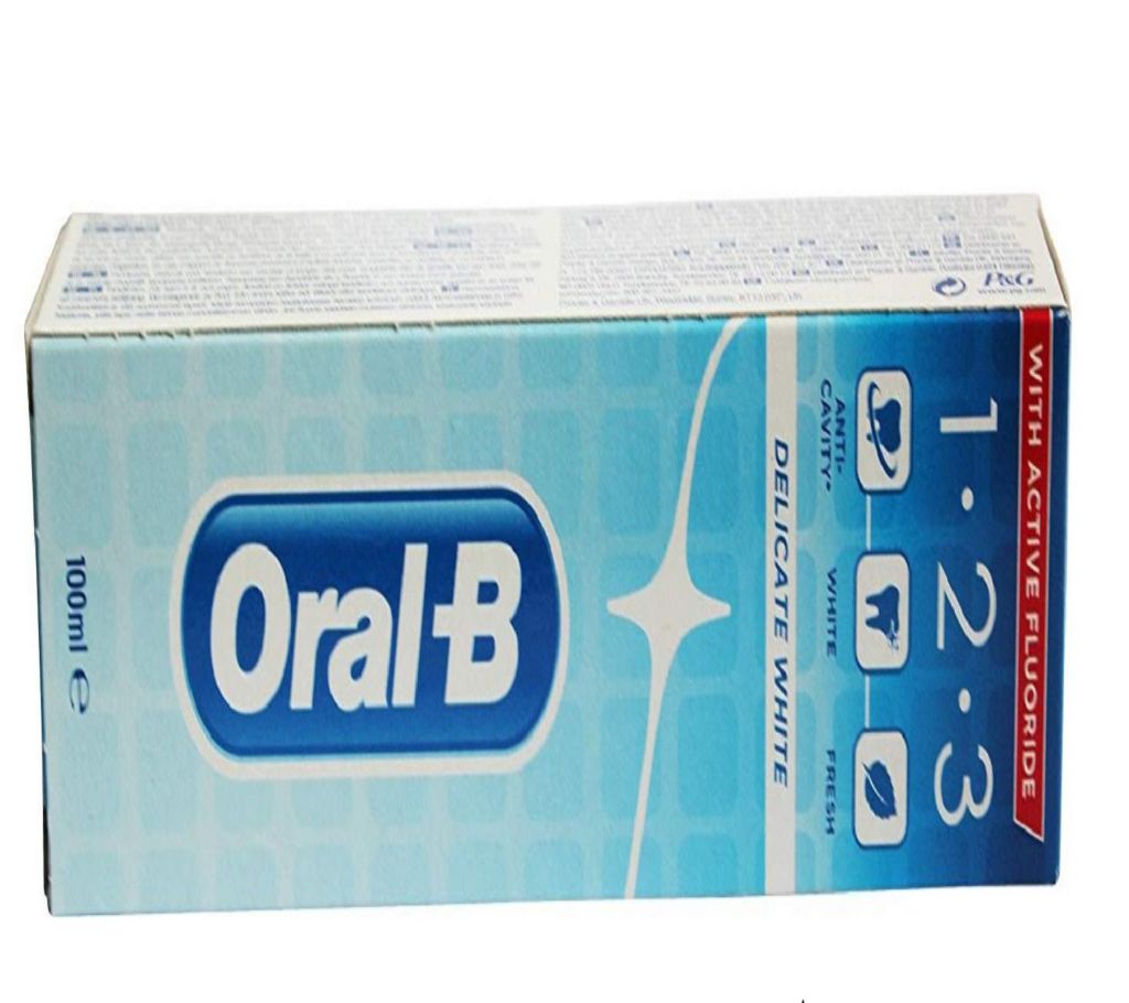 Oral-B 100ml টুথপেস্ট 123 Delicate White - UK বাংলাদেশ - 904162