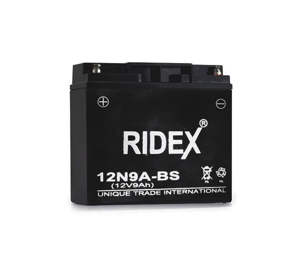 RIDEX লং লাস্টিং মোটর সাইকেল ব্যাটারি -12V-9AH বাংলাদেশ - 922249
