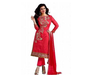 Unstitched block printed Rajdhani voyel cotton Salwar Kameez stblock-255