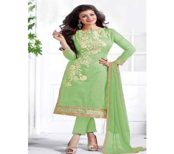 Unstitched block printed Rajdhani voyel cotton Salwar Kameez stblock-271