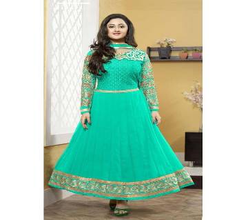 Unstitched block printed Rajdhani voyel cotton Salwar Kameez stblock-302