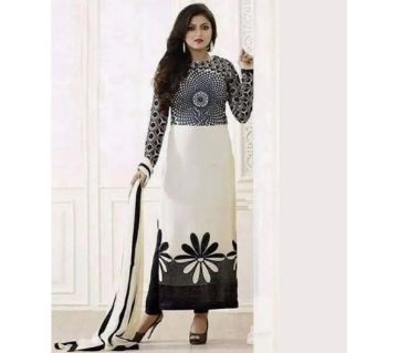 Unstitched block printed Rajdhani voyel cotton Salwar Kameez seblock-301