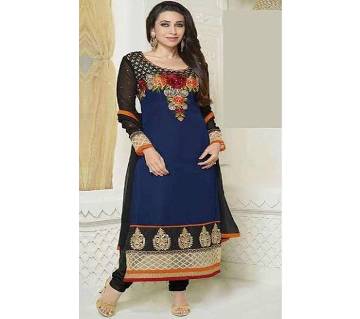 Unstitched block printed Rajdhani voyel cotton Salwar Kameez stblock-321