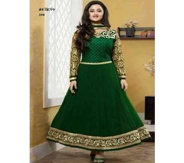 Unstitched block printed Rajdhani voyel cotton Salwar Kameez St block-357
