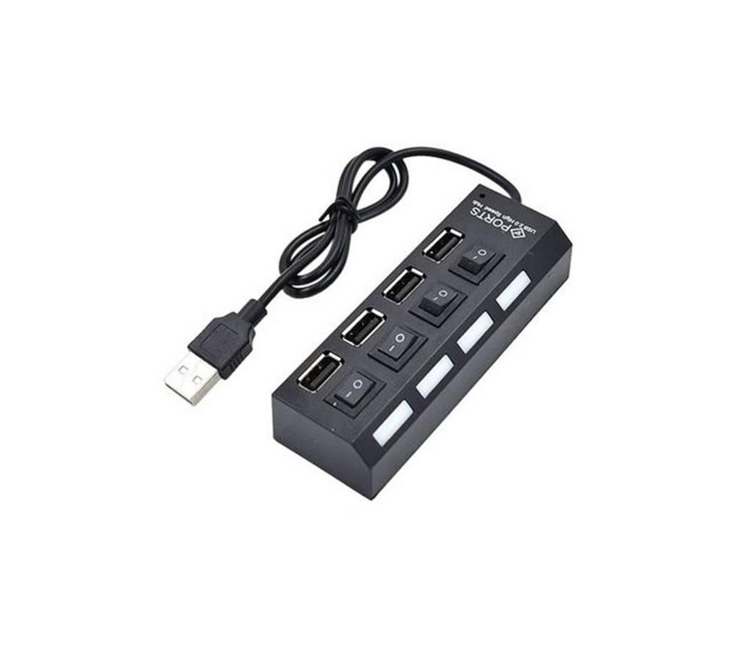4 Port USB 2.0 হাব উইথ ইন্ডিভিজুয়াল পাওয়ার সুইচ বাংলাদেশ - 903396