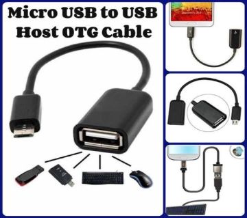 OTG Cable for Android  Micro USB to USB  USB 2.0 Cell Phone OTG Cable 6inch On The Go Adaptor for Samsung , Android Smartphone Tablet