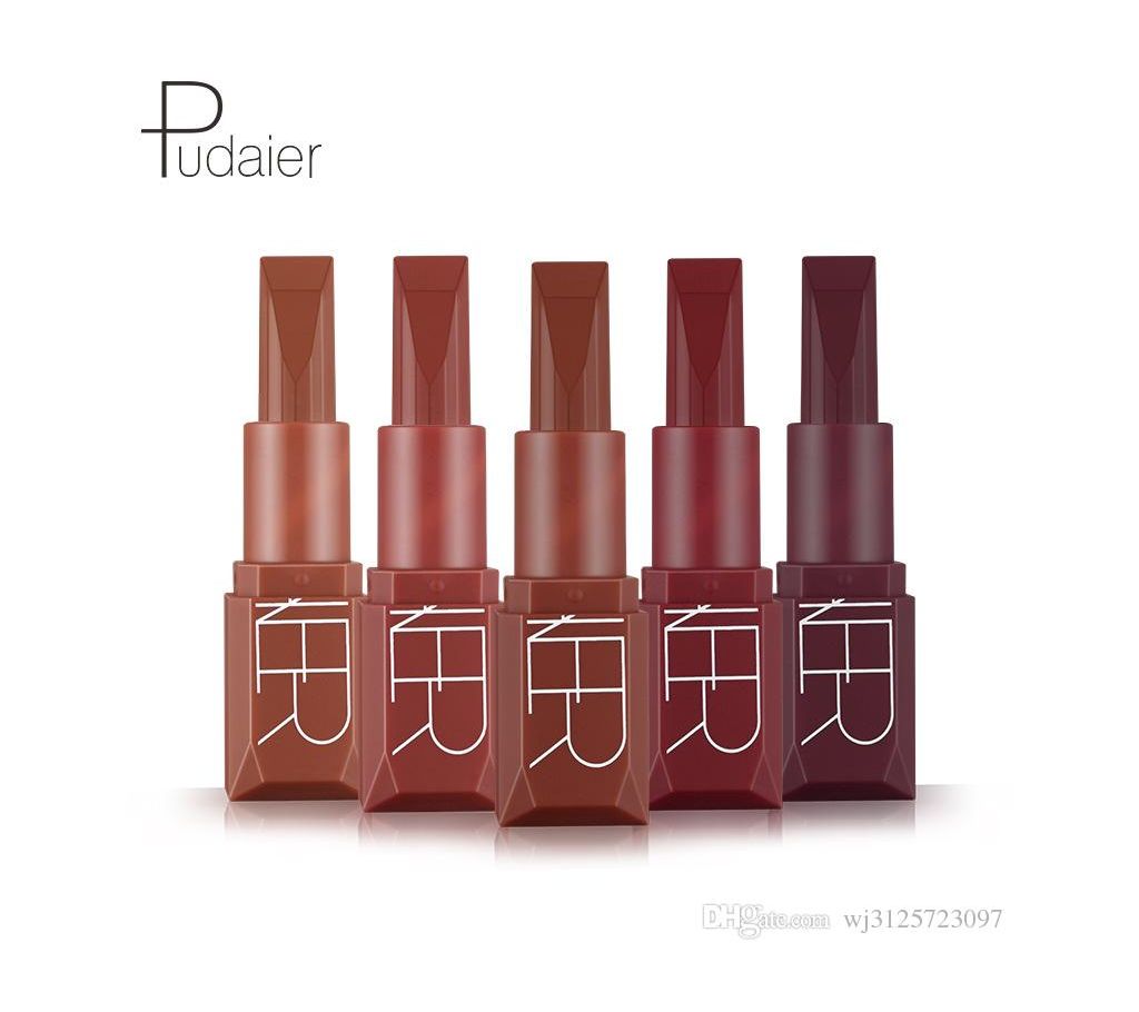Pudaier Matte Liquid Lipstick 5 Colors ওয়াটারপ্রুফ লিপস্টিক (China) বাংলাদেশ - 903145