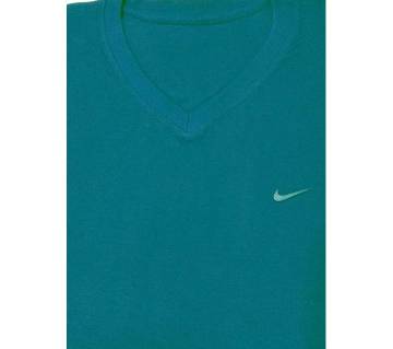 Solid color T-shirt for men green pint