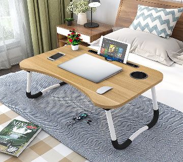 পোর্টেবল ল্যাপটপ ডেস্ক Multi-Functional Home Laptop Table Notebook Study Laptop Stand Desk for Bed & Sofa Laptop Stand Computer Table with Fold