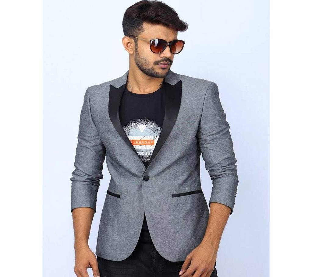 F&F Slim Fit Business Suit ব্লেজার- Dark Ash বাংলাদেশ - 917295
