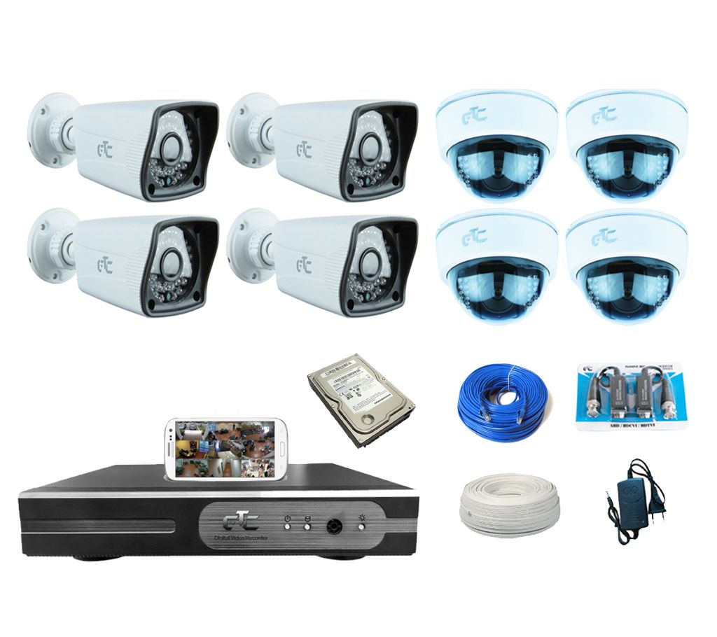 GTC G655 8 Channel HD CCTV System (full Package) with Hard Disk বাংলাদেশ - 909627