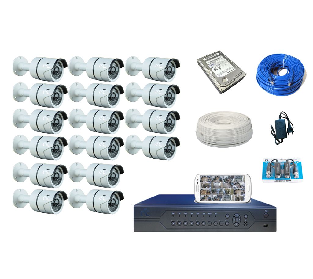 GTC G6936 16 Channel HD CCTV System (full Package) With Hard Disk বাংলাদেশ - 909634