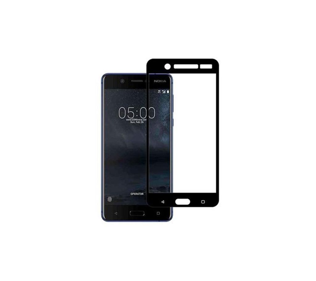 9H Glass 5D কার্ভড স্ক্রিন গার্ড ফর Nokia 5 - ব্ল্যাক এন্ড ট্রান্সপারেন্ট বাংলাদেশ - 908043