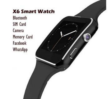 Bluetooth Black Smart Watch (Sim Supported)