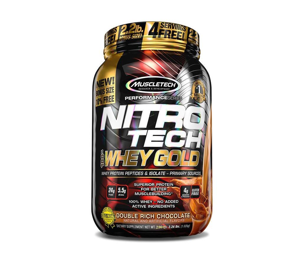 Nitro Tech 100% Whey প্রোটিন পাওড়ার - 2.2 LBS U.S.A বাংলাদেশ - 910327