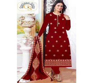 Indian Ac Cotton Unstitched Three Piece