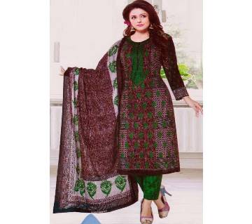 Unstitched Multicolor Cotton Printed Salwar Kameez For Women