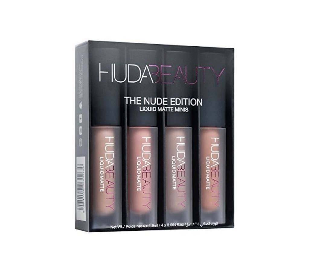 Huda Beauty লিকুইড ম্যাট লিপস্টিক মিনি সেট - The Nude Edition - China বাংলাদেশ - 919555