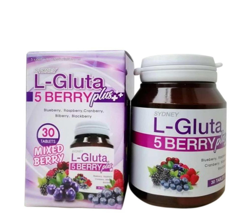 100% Original L-Gluta 5 Berry হোয়াইটেনিং স্কিন এন্টি এজিং ভিটামিনস - Thailand বাংলাদেশ - 979234