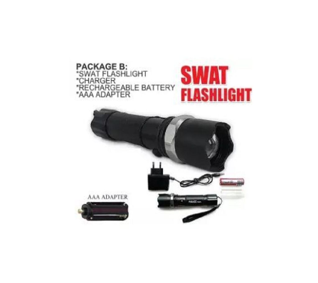 Multifunction Swat LED ফ্ল্যাশ লাইট রিচার্জেবল বাংলাদেশ - 999765