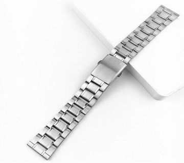 Stainless Steel Watch Strap Wrist Watchband Silver Color Metal