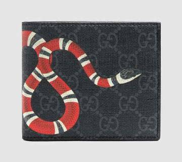 Snake Printed Menz Regular Shaped Wallet 