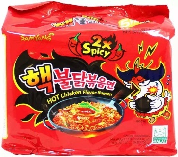Samyang রামেন Spicy Chicken Roasted নুডুলস Extra 2X Spicy Flavor (Family pack) 700gm korea