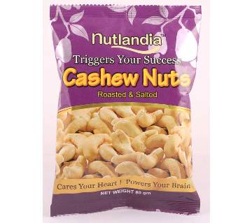 Nutlandia Cashew নাট - রোস্টেড ও সল্টেড 80grm * 3pack combo Vietnam