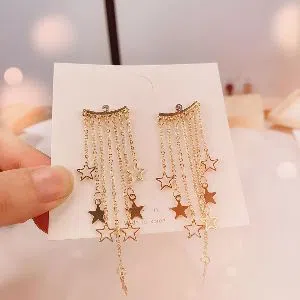 Golde Needle Fashion Earrings Elegant Earrings