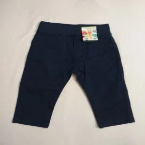 Cotton Unisex soft twill pant for kids boys girls Blue Color 