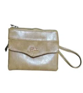 Women PU Leather Wallets Ladies Clutch Phone Bag Purse Brown Color 