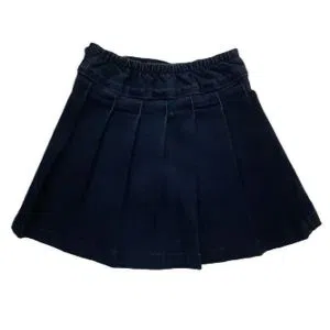 Girls Denim Pleated Skirt with sewn in pants Blue Color 
