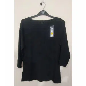 Cotton Top Black color three quarter Sleeve style Hanger Pack for Women 