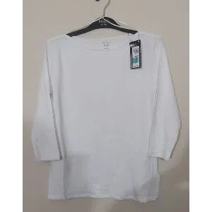 Cotton Top White color three quarter Sleeve style Hanger Pack for Women 